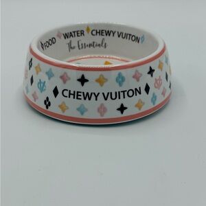 Haute Diggity Dog Chewy Vuitton Multicolor Small Pet Bowl